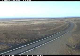 Road camera, road 85, looking south, Finnafjordur, East