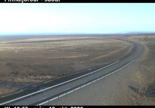 Road camera, road 85, looking south, Finnafjordur, East