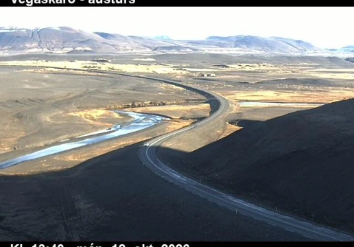 Road camera, road 1, looking east, Vegaskard, Northeast