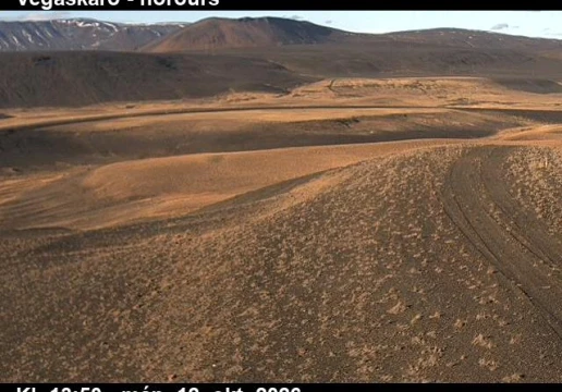 Road camera, road 1, looking north, Vegaskard, Northeast