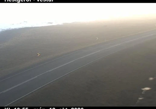 Road camera, road 1, looking west, Hestgerdi, Southeast