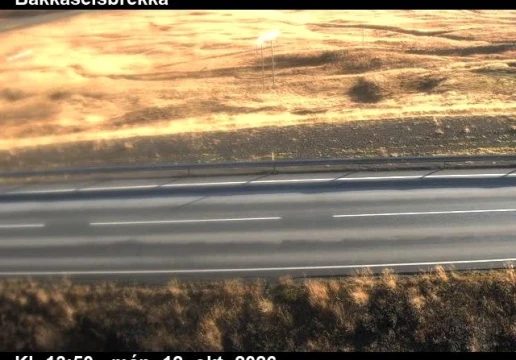 Road camera, road 1, road surface, Bakkaselsbrekka, North