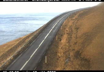 Road camera, road 54, towards Grundarfjordur, Bulandshofdi, West
