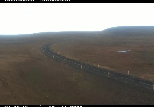 Road camera, road 61, looking north-east, Gautsdalur, Westfjords