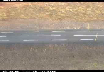 Road camera, road 61, road surface, Gautsdalur, Westfjords