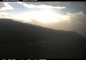 Road camera, road 61, looking south-west, Gautsdalur, Westfjords