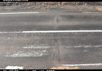 Road camera, road 61, road surface, Sudavikurhlid, Westfjords