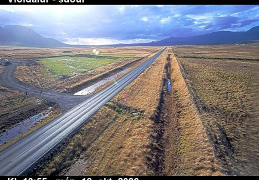 Road camera, road 1, looking south, Vididalur, North