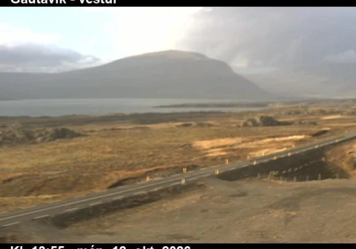 Road camera, road 1, up Berufjordur, Gautavik, East
