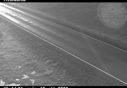 Road camera, road 1, road surface, Hvaldalsa, East