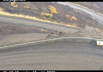 Road camera, road 60, road surface, Odrjugshals, Westfjords