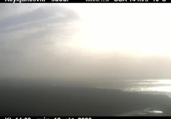 Road camera, road 443, towards Reykjanesta, Reykjanesviti lighthouse, Southwest