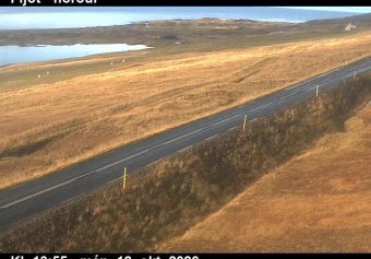 Road camera, road 76, looking north, Fljot, North