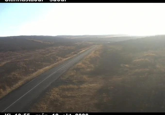 Road camera, road 85, looking south, Skinnastadur, Oxarfjordur, Northeast