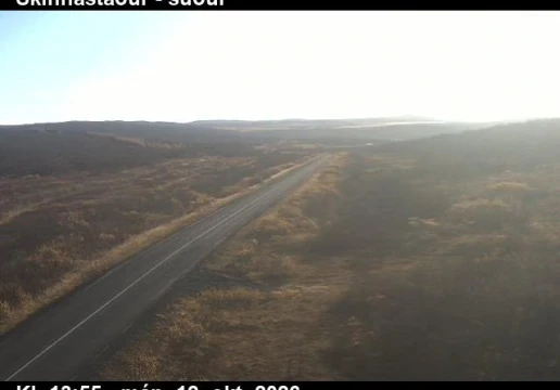 Road camera, road 85, looking south, Skinnastadur, Oxarfjordur, Northeast
