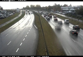 Road camera, road 49/40, looking south, Kringlan, Kringlumyrarbraut, Capital Region