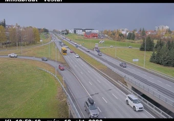 Road camera, road 49/41, looking west, Artunsbrekka, Capital Region
