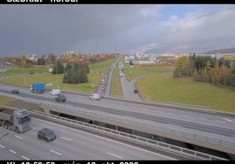Road camera, road 49/41, looking north, Artunsbrekka, Capital Region