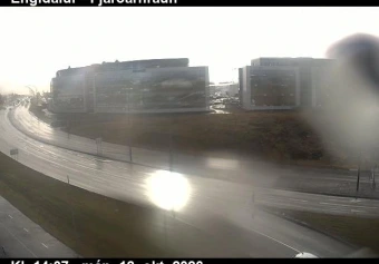 Road camera, road 40, Fjardarhraun, Engidalur, Capital Region