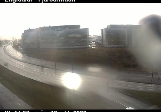 Road camera, road 40, Fjardarhraun, Engidalur, Capital Region