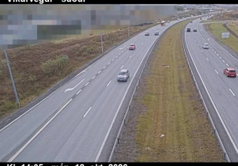 Road camera, road 1, looking south, Vikurvegur, Capital Region