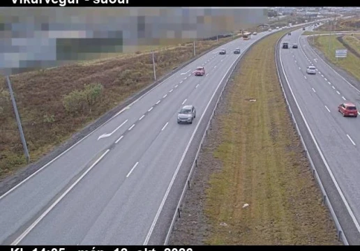 Road camera, road 1, looking south, Vikurvegur, Capital Region