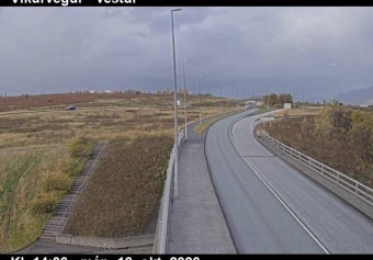 Road camera, road 1, looking west, Vikurvegur, Capital Region