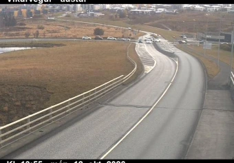 Road camera, road 1, looking east, Vikurvegur, Capital Region