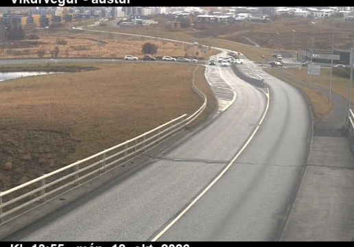 Road camera, road 1, looking east, Vikurvegur, Capital Region