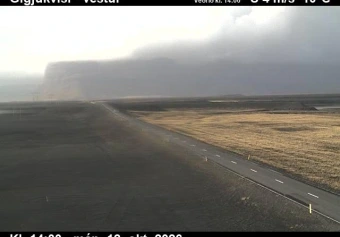 Road camera, road 1, looking west, Gigjukvisl, Southeast