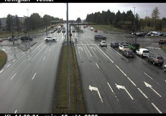 Road camera, road 49/40, looking west, Kringlan, Miklabraut, Capital Region