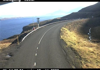 Road camera, road 82, up Eyjafjordur, Mulagong Tunnel (south), North