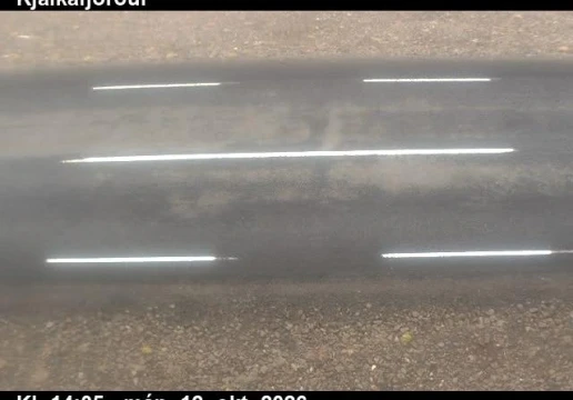 Road camera, road 60, road surface, Kjalkafjordur, Westfjords