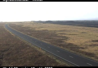 Road camera, road 1, looking west, Myrdalssandur, South