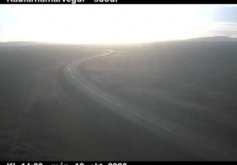 Road camera, road 874, looking south, Raufarhafnarvegur, Northeast