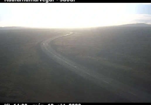 Road camera, road 874, looking south, Raufarhafnarvegur, Northeast