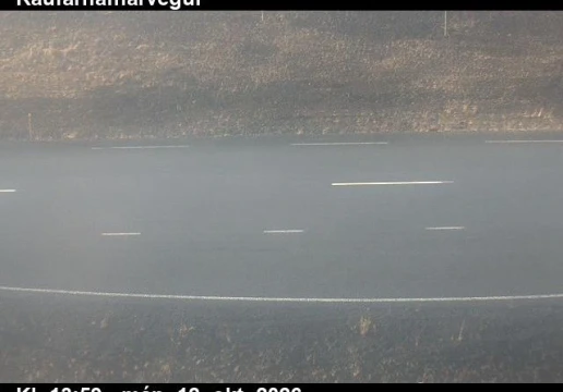 Road camera, road 874, road surface, Raufarhafnarvegur, Northeast