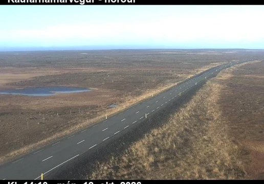 Road camera, road 874, looking north, Raufarhafnarvegur, Northeast