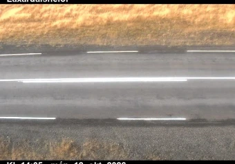 Road camera, road 744, road surface, Thverarfjall, Laxardalsheidi, North