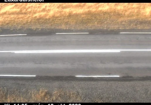 Road camera, road 744, road surface, Thverarfjall, Laxardalsheidi, North