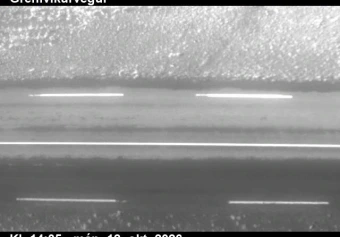 Road camera, road 83, road surface, Grenivikurvegur, North