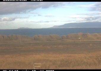 Road camera, looking north, Saudarkrokur, North
