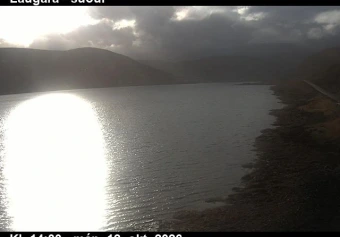 Road camera, road 61, up Isafjordur, Laugara, Westfjords