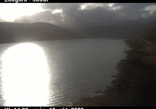 Road camera, road 61, up Isafjordur, Laugara, Westfjords