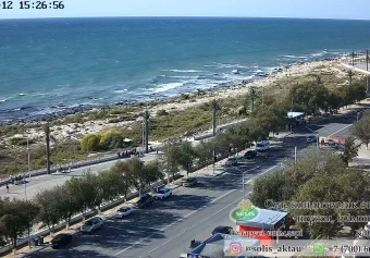 Caspian Sea coast, 14th microdistrict, Aktau, Mangystau Region