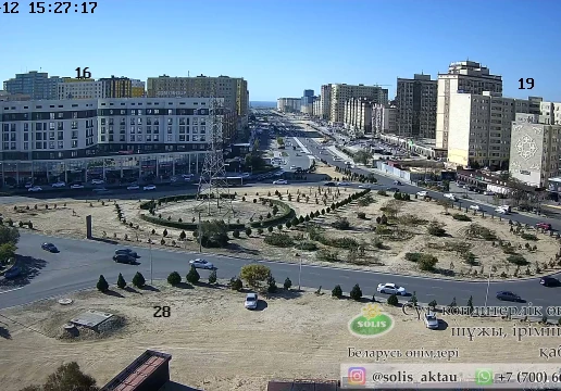 Roundabout of the 28th microdistrict, Aktau, Mangystau Region