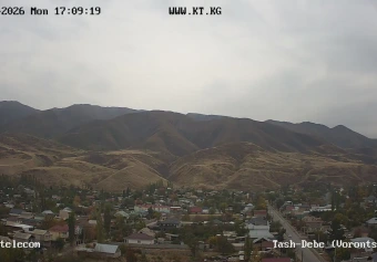 Panorama towards the Kyrgyz Range, Tash-Dobo, Chuy Region