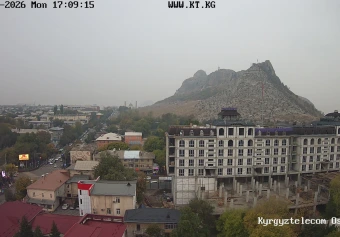 Sulaiman-Too mountain from the city, Osh