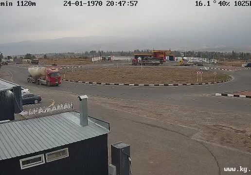 Bishkek - Balykchy road, km 101 roundabout, Kemin, Chuy Region