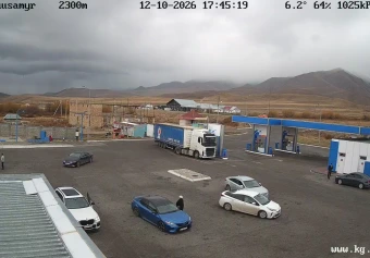 Suusamyr Valley, filling station, Suusamyr, Chuy Region
